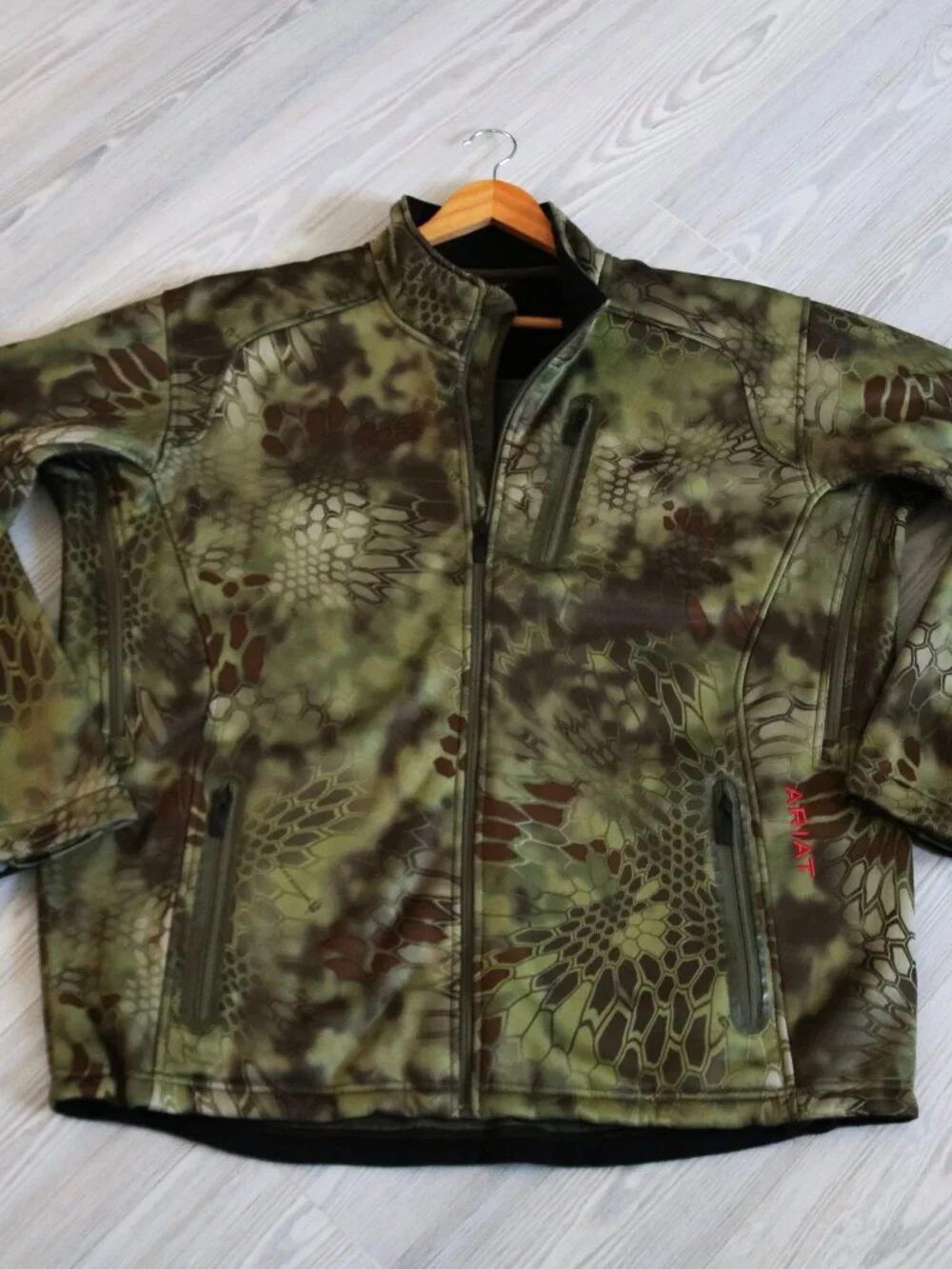 Ariat Kryptek Mandrake Camo Men's Hunting Softshell Fleece Lined Jacket Size XL